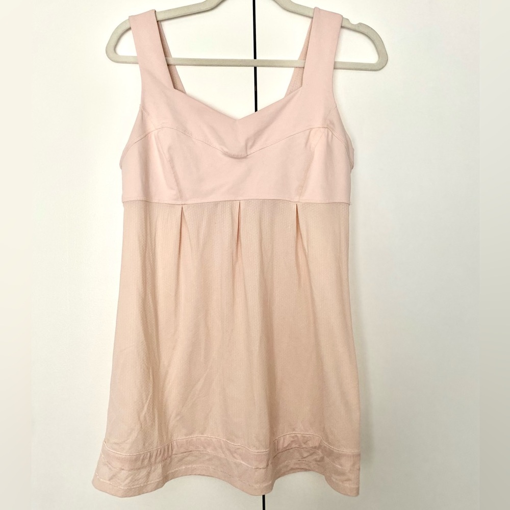 Lulu lemon light pink workout top